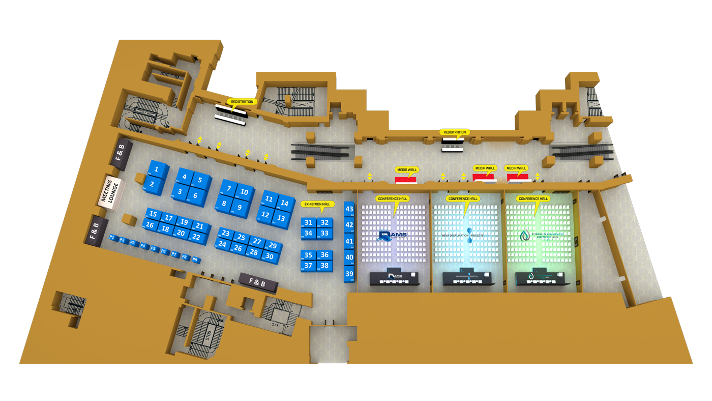 India Dams Conference 2026 floor plan